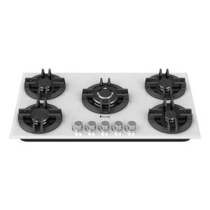 tajhizcabinet.com - اجاق گاز شیشه ای DG551U سفید - تصویر 1