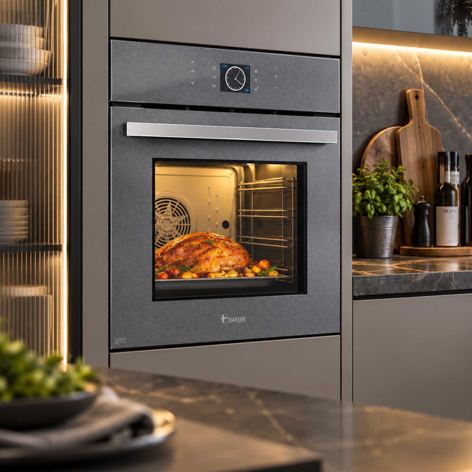 فر برقی توکار طوسی داتیس DF675Grey