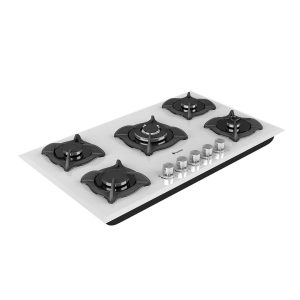 tajhizcabinet.com - اجاق گاز شیشه ای DG512Ultra سفید - تصویر 1