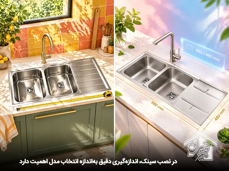 اندازه گیری دقیق سینک