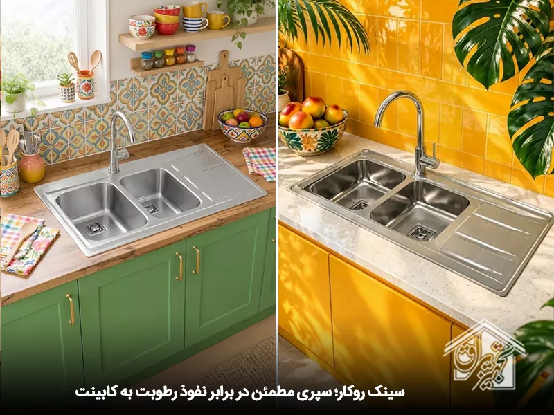 انواع سینک ظرفشویی استیل روکار
